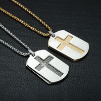 Simple Style Solid Color Stainless Steel Patchwork Necklace main image 1