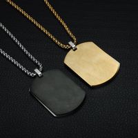 Simple Style Solid Color Stainless Steel Patchwork Necklace main image 8
