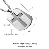 Simple Style Solid Color Stainless Steel Patchwork Necklace sku image 3