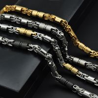 Casual Streetwear Color Block Stainless Steel Bracelets Necklace main image 8