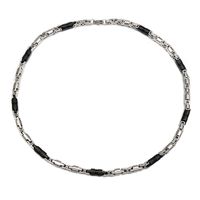Casual Streetwear Color Block Stainless Steel Bracelets Necklace sku image 4