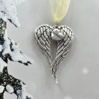 Christmas Christmas Heart Shape Wings Alloy Indoor Party Inside The Car Decorative Props sku image 20