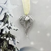 Christmas Christmas Heart Shape Wings Alloy Indoor Party Inside The Car Decorative Props sku image 16