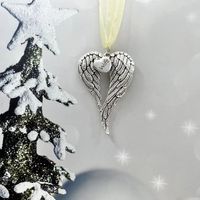 Christmas Christmas Heart Shape Wings Alloy Indoor Party Inside The Car Decorative Props sku image 17