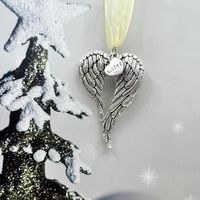 Christmas Christmas Heart Shape Wings Alloy Indoor Party Inside The Car Decorative Props sku image 18
