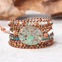 Elegant Luxurious Ethnic Style Marble Crack Natural Stone Stone Ore Bracelets sku image 5