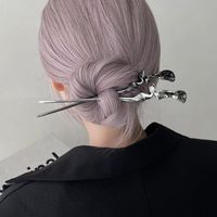 Casual Classical Simple Style Solid Color Alloy Hairpin main image 1