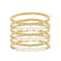 Casual Lady Simple Style Geometric Gold Plated Alloy Wholesale Bracelets main image 4