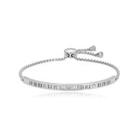 Simple Style Letter Stainless Steel Zircon Bangle In Bulk main image 5