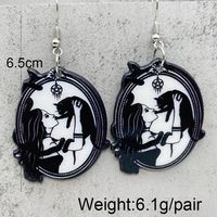 1 Pair Cartoon Style Cartoon Character Arylic Drop Earrings main image 4