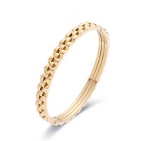 Lady Solid Color Stainless Steel Bangle In Bulk sku image 2