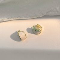 1 Paire Style Simple Fleur Incruster Alliage Perle Boucles D'oreilles sku image 2