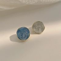 1 Paire Style Simple Fleur Incruster Alliage Perle Boucles D'oreilles sku image 17