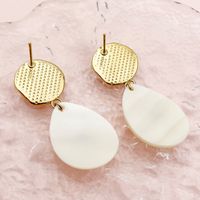 1 Pair Nordic Style Classical Spider Plating 304 Stainless Steel Shell 14K Gold Plated Drop Earrings main image 3