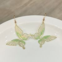 1 Pair Elegant Lady Korean Style Butterfly Resin Drop Earrings main image 4