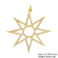 Casual Elegant Classic Style Cross Copper Plating Inlay Zircon 18k Gold Plated White Gold Plated Charms sku image 20