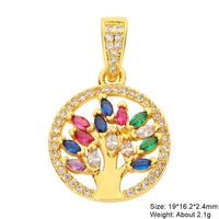 Casual Elegant Classic Style Cross Copper Plating Inlay Zircon 18k Gold Plated White Gold Plated Charms sku image 19