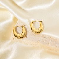 1 Pair Basic Classic Style Geometric Plating 304 Stainless Steel 18K Gold Plated Earrings main image 4