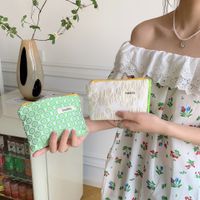 Women's Small All Seasons Polyester Flower Basic Classic Style Square Zipper Cosmetic Bag main image 3