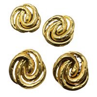 1 Pair Retro Geometric Plating Alloy Gold Plated Ear Studs main image 3