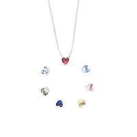 Simple Style Heart Shape Copper Artificial Gemstones Pendant Necklace In Bulk main image 4