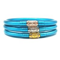 Basic Solid Color Plastic Unisex Wristband sku image 15
