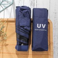 Simple Uv Protection Solid Color Umbrella sku image 2