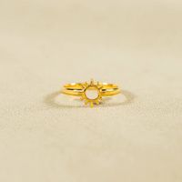 Simple Style Classic Style Commute Sun Sterling Silver Plating Rings main image 1