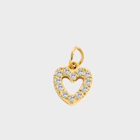 1 Piece Stainless Steel Zircon 14K Gold Plated Letter Polished Pendant sku image 33