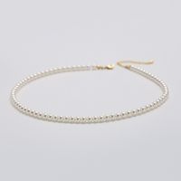 Simple Style Round Artificial Pearl Beaded Women's Necklace main image 5