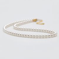 Simple Style Round Artificial Pearl Beaded Women's Necklace main image 3