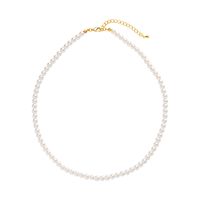 Simple Style Round Artificial Pearl Beaded Women's Necklace main image 2