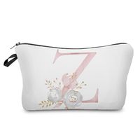 Unisex All Seasons Polyester Letter Flower Elegant Square Zipper Cloud Shape Bag Cosmetic Bag sku image 26