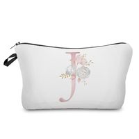 Unisex All Seasons Polyester Letter Flower Elegant Square Zipper Cloud Shape Bag Cosmetic Bag sku image 10