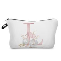 Unisex All Seasons Polyester Letter Flower Elegant Square Zipper Cloud Shape Bag Cosmetic Bag sku image 12