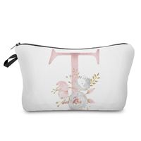 Unisex All Seasons Polyester Letter Flower Elegant Square Zipper Cloud Shape Bag Cosmetic Bag sku image 20