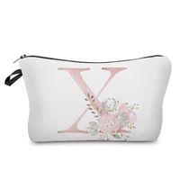 Unisex All Seasons Polyester Letter Flower Elegant Square Zipper Cloud Shape Bag Cosmetic Bag sku image 24