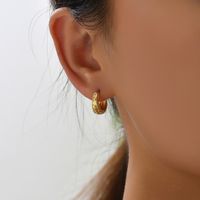 1 Pair Simple Style Heart Shape Plating Copper 18k Gold Plated Earrings main image 10