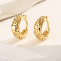 1 Pair Simple Style Heart Shape Plating Copper 18k Gold Plated Earrings main image 9