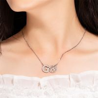 Casual Simple Style Map Letter Stainless Steel Hollow Out Pendant Necklace main image 1