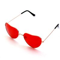 Sweet Simple Style Color Block Gradient Color Ac Heart Shape Full Frame Women's Sunglasses sku image 10