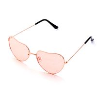 Sweet Simple Style Color Block Gradient Color Ac Heart Shape Full Frame Women's Sunglasses sku image 9