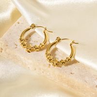 1 Pair Simple Style Star Plating 304 Stainless Steel 18K Gold Plated Earrings main image 3