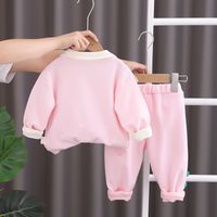 Casual Streetwear Animal Color Block Cotton Girls Clothing Sets main image 2