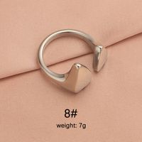 Stainless Steel 18K Gold Plated IG Style Plating Irregular Round Square None Rings sku image 2