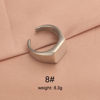Stainless Steel 18K Gold Plated IG Style Plating Irregular Round Square None Rings sku image 3