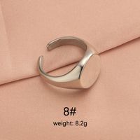 Stainless Steel 18K Gold Plated IG Style Plating Irregular Round Square None Rings sku image 4