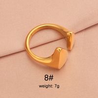 Stainless Steel 18K Gold Plated IG Style Plating Irregular Round Square None Rings sku image 6