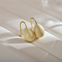 1 Pair Modern Style Solid Color Enamel Stainless Steel 18k Gold Plated Ear Studs main image 2