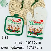 Modern Style Santa Claus Polyester Heat Resistant Gloves sku image 13